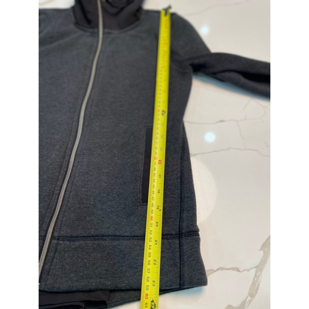 Lululemon En Route Jacket Size 6 Gray Fill Zip Fleece Zip Back - Picture 11 of 11